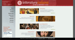Desktop Screenshot of letteraturaitalianaonline.com